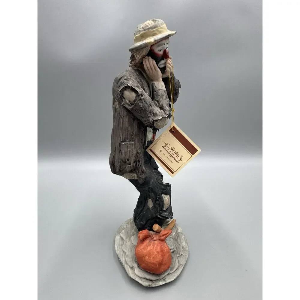 1984 Flambro Emmett Kelly Jr. Clown Figurine Toothache Dentist Limited READ